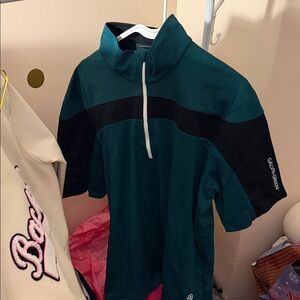Galvin Green Men's Teal and Black Performance Jacket